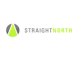 straight north